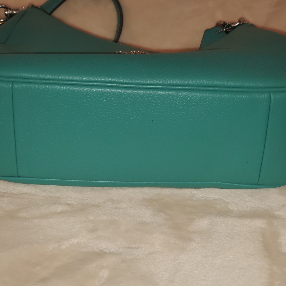 Coach Aqua Leather Shoulder Bag - Picture 3 of 9